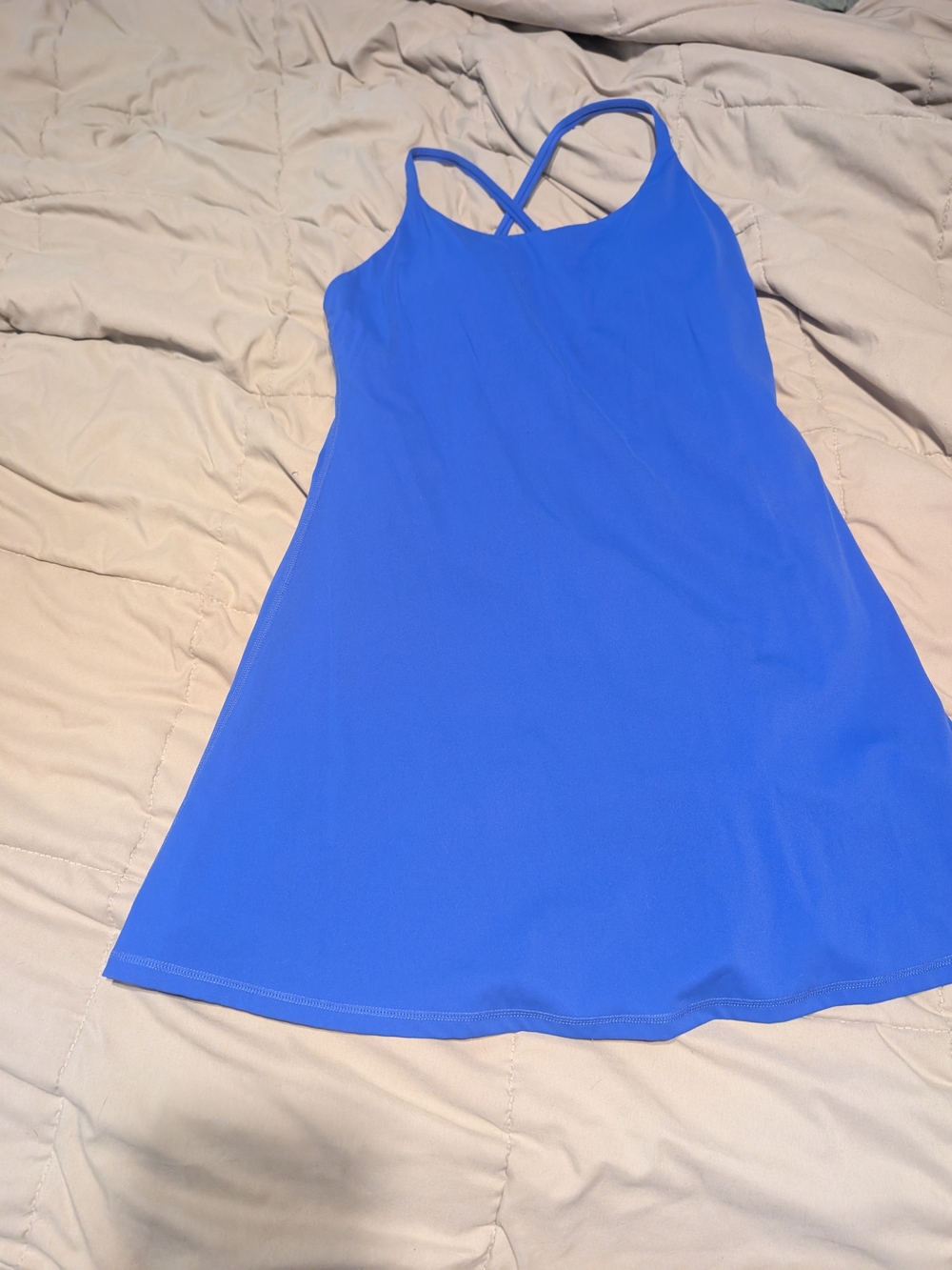 Halara SoftyZero Easy Peezy Dress, Medium, Royal Blue